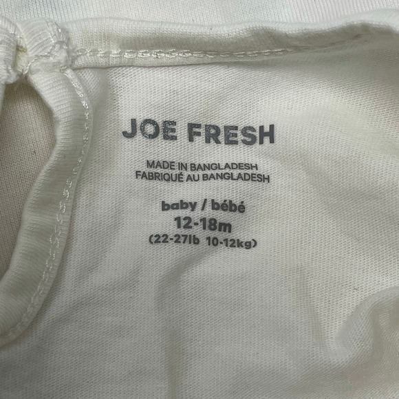 Joe Fresh Radiate Positivity Rainbow Glitter Keyhole Back Girls T-Shirt 12-18m - Picture 6 of 7